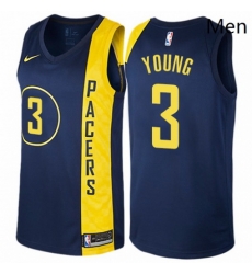 Mens Nike Indiana Pacers 3 Joe Young Authentic Navy Blue NBA Jersey City Edition Mens Nike Indiana Pacers 3 Joe Young Authentic Navy Blue NBA Jersey City Edition