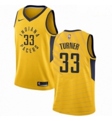 Mens Nike Indiana Pacers 33 Myles Turner Authentic Gold NBA Jersey Statement Edition Mens Nike Indiana Pacers 33 Myles Turner Authentic Gold NBA Jersey Statement Edition