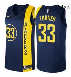 Mens Nike Indiana Pacers 33 Myles Turner Swingman Navy Blue NBA Jersey City Edition Mens Nike Indiana Pacers 33 Myles Turner Swingman Navy Blue NBA Jersey City Edition