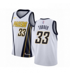 Mens Nike Indiana Pacers 33 Myles Turner White Swingman Jersey Earned Edition Mens Nike Indiana Pacers 33 Myles Turner White Swingman Jersey Earned Edition