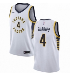 Mens Nike Indiana Pacers 4 Victor Oladipo Swingman White NBA Jersey Association Edition Mens Nike Indiana Pacers 4 Victor Oladipo Swingman White NBA Jersey Association Edition