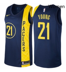 Womens Nike Indiana Pacers 21 Thaddeus Young Swingman Navy Blue NBA Jersey City Edition Womens Nike Indiana Pacers 21 Thaddeus Young Swingman Navy Blue NBA Jersey City Edition