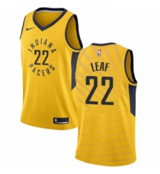 Womens Nike Indiana Pacers 22 T J Leaf Swingman Gold NBA Jersey Statement Edition Womens Nike Indiana Pacers 22 T J Leaf Swingman Gold NBA Jersey Statement Edition