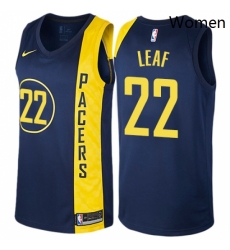 Womens Nike Indiana Pacers 22 T J Leaf Swingman Navy Blue NBA Jersey City Edition Womens Nike Indiana Pacers 22 T J Leaf Swingman Navy Blue NBA Jersey City Edition