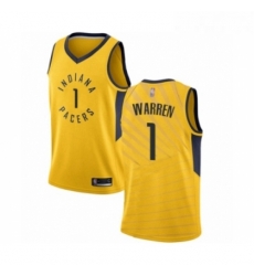 Youth Indiana Pacers 1 TJ Warren Swingman Gold Basketball Jersey Statement Edition Youth Indiana Pacers 1 TJ Warren Swingman Gold Basketball Jersey Statement Edition