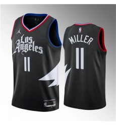 Men Los Angeles Clippers 11 Jordan Miller Black 2023 Draft Statement Edition Stitched Jersey Men Los Angeles Clippers 11 Jordan Miller Black 2023 Draft Statement Edition Stitched Jersey