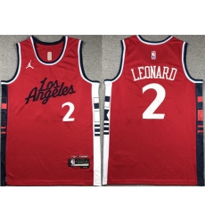 Men Los Angeles Clippers 2 Kawhi Leonard Red Stitched Jersey Men Los Angeles Clippers 2 Kawhi Leonard Red Stitched Jersey