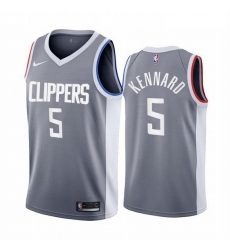 Men Los Angeles Clippers 5 Luke Kennard Gray NBA Swingman 2020 21 Earned Edition Jersey Men Los Angeles Clippers 5 Luke Kennard Gray NBA Swingman 2020 21 Earned Edition Jersey