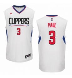 Mens Adidas Los Angeles Clippers 3 Chris Paul Authentic White Home NBA Jersey Mens Adidas Los Angeles Clippers 3 Chris Paul Authentic White Home NBA Jersey