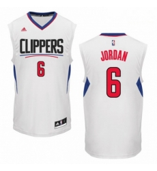 Mens Adidas Los Angeles Clippers 6 DeAndre Jordan Swingman White Home NBA Jersey Mens Adidas Los Angeles Clippers 6 DeAndre Jordan Swingman White Home NBA Jersey
