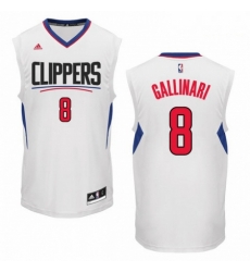 Mens Adidas Los Angeles Clippers 8 Danilo Gallinari Authentic White Home NBA Jersey Mens Adidas Los Angeles Clippers 8 Danilo Gallinari Authentic White Home NBA Jersey