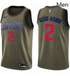 Mens Nike Los Angeles Clippers 2 Shai Gilgeous Alexander Swingman Green Salute to Service NBA Jersey Mens Nike Los Angeles Clippers 2 Shai Gilgeous Alexander Swingman Green Salute to Service NBA Jersey