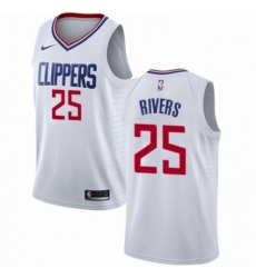 Mens Nike Los Angeles Clippers 25 Austin Rivers Swingman White NBA Jersey Association Edition Mens Nike Los Angeles Clippers 25 Austin Rivers Swingman White NBA Jersey Association Edition