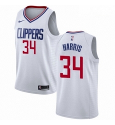 Mens Nike Los Angeles Clippers 34 Tobias Harris Swingman White NBA Jersey Association Edition Mens Nike Los Angeles Clippers 34 Tobias Harris Swingman White NBA Jersey Association Edition