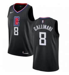 Mens Nike Los Angeles Clippers 8 Danilo Gallinari Swingman Black Alternate NBA Jersey Statement Edition Mens Nike Los Angeles Clippers 8 Danilo Gallinari Swingman Black Alternate NBA Jersey Statement Edition