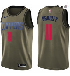 Youth Nike Los Angeles Clippers 11 Avery Bradley Swingman Green Salute to Service NBA Jersey Youth Nike Los Angeles Clippers 11 Avery Bradley Swingman Green Salute to Service NBA Jersey