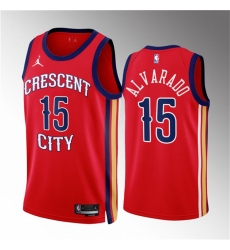 Men New Orleans Pelicans 15 Jose Alvarado Red 2022 23 Statement Edition Stitched Basketball Jersey Men New Orleans Pelicans 15 Jose Alvarado Red 2022 23 Statement Edition Stitched Basketball Jersey