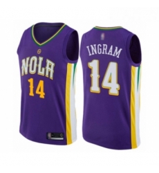 Mens New Orleans Pelicans 14 Brandon Ingram Authentic Purple Basketball Jersey City Edition Mens New Orleans Pelicans 14 Brandon Ingram Authentic Purple Basketball Jersey City Edition