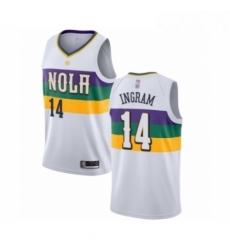 Mens New Orleans Pelicans 14 Brandon Ingram Authentic White Basketball Jersey City Edition Mens New Orleans Pelicans 14 Brandon Ingram Authentic White Basketball Jersey City Edition