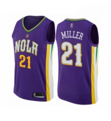Mens New Orleans Pelicans 21 Darius Miller Authentic Purple Basketball Jersey City Edition Mens New Orleans Pelicans 21 Darius Miller Authentic Purple Basketball Jersey City Edition