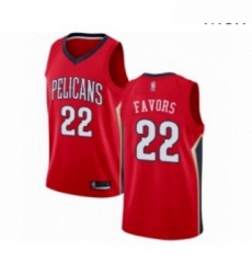 Mens New Orleans Pelicans 22 Derrick Favors Swingman Red Basketball Jersey Statement Edition Mens New Orleans Pelicans 22 Derrick Favors Swingman Red Basketball Jersey Statement Edition