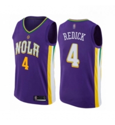 Mens New Orleans Pelicans 4 JJ Redick Authentic Purple Basketball Jersey City Edition Mens New Orleans Pelicans 4 JJ Redick Authentic Purple Basketball Jersey City Edition