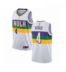 Mens New Orleans Pelicans 4 JJ Redick Authentic White Basketball Jersey City Edition Mens New Orleans Pelicans 4 JJ Redick Authentic White Basketball Jersey City Edition