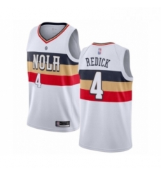Mens New Orleans Pelicans 4 JJ Redick White Swingman Jersey Earned Edition Mens New Orleans Pelicans 4 JJ Redick White Swingman Jersey Earned Edition