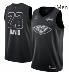 Mens Nike Jordan New Orleans Pelicans 23 Anthony Davis Swingman Black 2018 All Star Game NBA Jersey Mens Nike Jordan New Orleans Pelicans 23 Anthony Davis Swingman Black 2018 All Star Game NBA Jersey