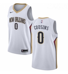 Mens Nike New Orleans Pelicans 0 DeMarcus Cousins Authentic White Home NBA Jersey Association Edition Mens Nike New Orleans Pelicans 0 DeMarcus Cousins Authentic White Home NBA Jersey Association Edition