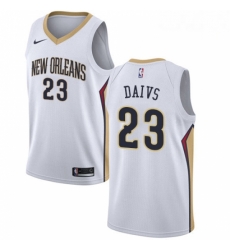 Mens Nike New Orleans Pelicans 23 Anthony Davis Swingman White Home NBA Jersey Association Edition Mens Nike New Orleans Pelicans 23 Anthony Davis Swingman White Home NBA Jersey Association Edition