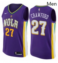 Mens Nike New Orleans Pelicans 27 Jordan Crawford Swingman Purple NBA Jersey City Edition Mens Nike New Orleans Pelicans 27 Jordan Crawford Swingman Purple NBA Jersey City Edition