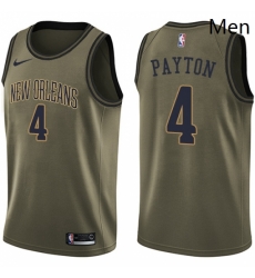 Mens Nike New Orleans Pelicans 4 Elfrid Payton Swingman Green Salute to Service NBA Jersey Mens Nike New Orleans Pelicans 4 Elfrid Payton Swingman Green Salute to Service NBA Jersey