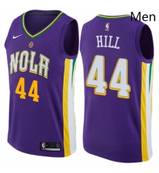 Mens Nike New Orleans Pelicans 44 Solomon Hill Authentic Purple NBA Jersey City Edition Mens Nike New Orleans Pelicans 44 Solomon Hill Authentic Purple NBA Jersey City Edition