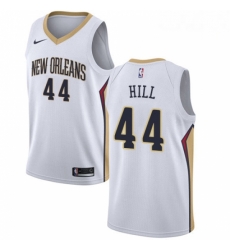 Mens Nike New Orleans Pelicans 44 Solomon Hill Swingman White Home NBA Jersey Association Edition Mens Nike New Orleans Pelicans 44 Solomon Hill Swingman White Home NBA Jersey Association Edition