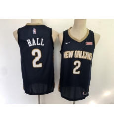 Pelicans 2 Lonzo Ball Navy Nike Swingman Jersey Pelicans 2 Lonzo Ball Navy Nike Swingman Jersey