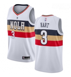 Pelicans #3 Josh Hart White Basketball Swingman Earned Edition Jersey Pelicans #3 Josh Hart White Basketball Swingman Earned Edition Jersey