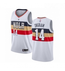 Womens New Orleans Pelicans 14 Brandon Ingram White Swingman Jersey Earned Edition Womens New Orleans Pelicans 14 Brandon Ingram White Swingman Jersey Earned Edition