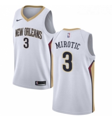 Womens Nike New Orleans Pelicans 3 Nikola Mirotic Swingman White NBA Jersey Association Edition Womens Nike New Orleans Pelicans 3 Nikola Mirotic Swingman White NBA Jersey Association Edition