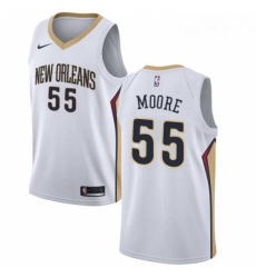 Womens Nike New Orleans Pelicans 55 ETwaun Moore Authentic White Home NBA Jersey Association Edition Womens Nike New Orleans Pelicans 55 ETwaun Moore Authentic White Home NBA Jersey Association Edition