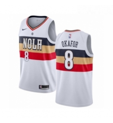 Womens Nike New Orleans Pelicans 8 Jahlil Okafor White Swingman Jersey Earned Edition Womens Nike New Orleans Pelicans 8 Jahlil Okafor White Swingman Jersey Earned Edition
