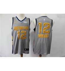 Grizzlies 12 Ja Morant Gray City Edition Nike Swingman Jersey Grizzlies 12 Ja Morant Gray City Edition Nike Swingman Jersey