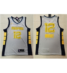 Grizzlies 12 Ja Morant Gray Nike Swingman Jersey Grizzlies 12 Ja Morant Gray Nike Swingman Jersey