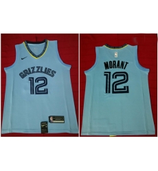 Grizzlies 12 Ja Morant Light Blue Nike Swingman Jersey Grizzlies 12 Ja Morant Light Blue Nike Swingman Jersey