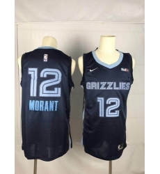 Grizzlies 12 Ja Morant Navy Nike Swingman Jersey Grizzlies 12 Ja Morant Navy Nike Swingman Jersey