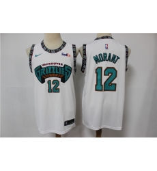 Grizzlies 12 Ja Morant White Nike Swingman Jersey Grizzlies 12 Ja Morant White Nike Swingman Jersey