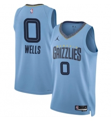 Men Memphis Grizzlies 0 Jaylen Wells Blue 2024 Draft Statement Edition Stitched Jersey Men Memphis Grizzlies 0 Jaylen Wells Blue 2024 Draft Statement Edition Stitched Jersey