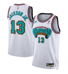 Men Memphis Grizzlies 13 Jaren Jackson Jr White 2024 25 Classic Edition Swingman Stitched Basketball Jersey Men Memphis Grizzlies 13 Jaren Jackson Jr White 2024 25 Classic Edition Swingman Stitched Basketball Jersey