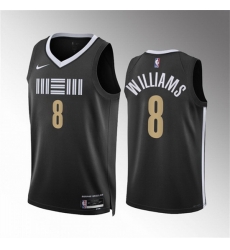 Men Memphis Grizzlies 8 Ziaire Williams Black 2023 24 City Edition Stitched Jersey Men Memphis Grizzlies 8 Ziaire Williams Black 2023 24 City Edition Stitched Jersey