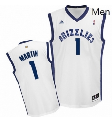 Mens Adidas Memphis Grizzlies 1 Jarell Martin Swingman White Home NBA Jersey Mens Adidas Memphis Grizzlies 1 Jarell Martin Swingman White Home NBA Jersey